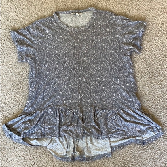 NWOT Calvin Klein Linen Blend Peplum Shirt Top - Picture 3 of 4